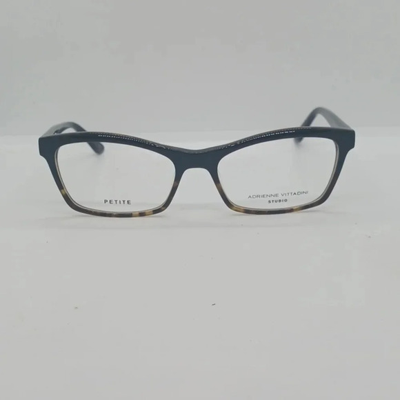 NWT WOMEN'S ADRIENNE VITTADINI PETITE EYEGLASS FRAMES AV574 BLACK TORTOISE